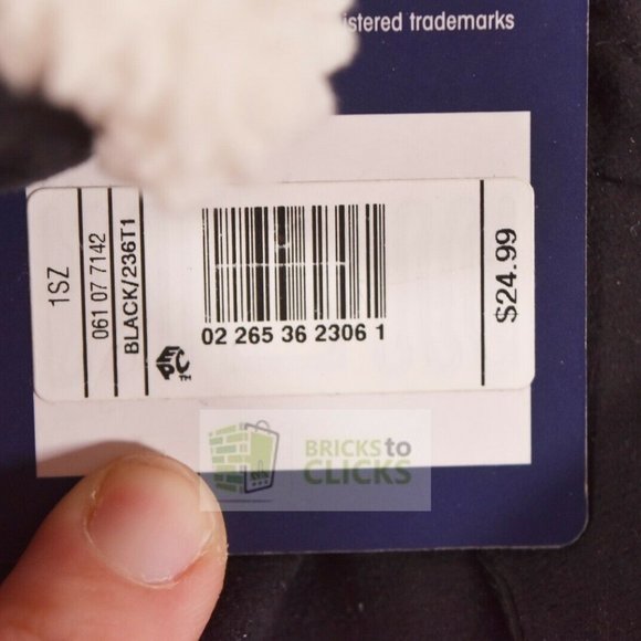 Isotoner Women's SmartDri Microfiber Mitten with SmarTouch Technology Black, 1SZ - Picture 5 of 5